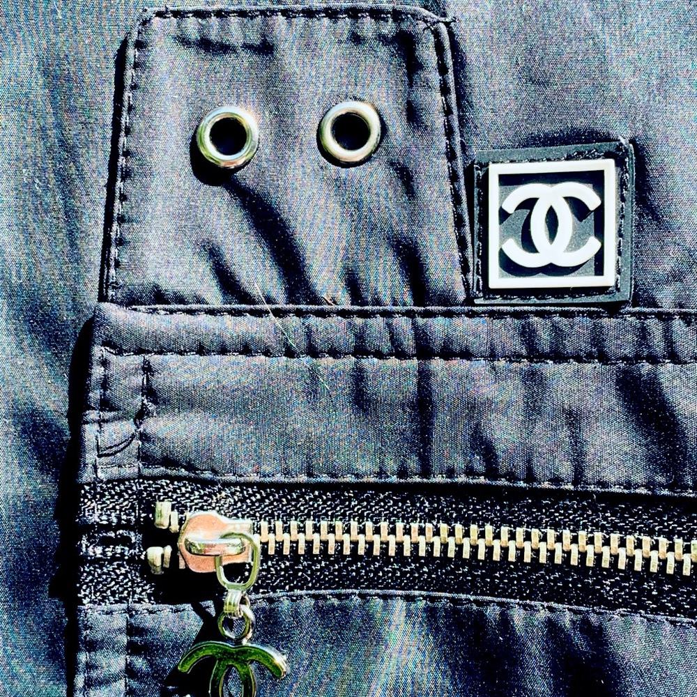 Chanel Boutique Black Windbreaker